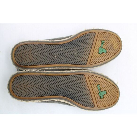 Sanuk Women's Espathrill Grey Canvas Flats Espadrille Size 9 - Picture 11 of 11